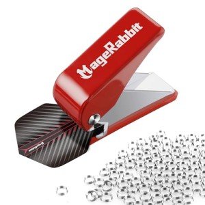 Dart Flight Punch Tool with 100 Metal O-Rings
