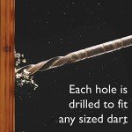 Wall-Mounted Solid Wood Dart Holder in Cinnamon