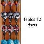 Wall-Mounted Solid Wood Dart Holder in Cinnamon