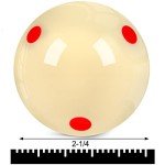Pro-Cup 2-1/4" Billiard Cue Ball with Dots