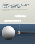 KONLLEN Low Deflection Carbon Fiber Pool Cue Stick