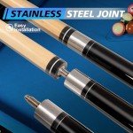4-Piece Maple Wood Pool Stick Set for Adults