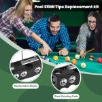 11-in-1 Pool Cue Tips Replacement and Shaping Kit