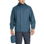 Men's Lightweight Waterproof Packable Rain Jacket