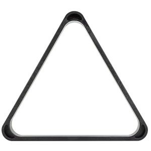 Heavy-Duty Eight Ball Pool Triangle Rack - Black