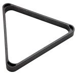 Heavy-Duty Eight Ball Pool Triangle Rack - Black