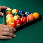 Heavy-Duty Eight Ball Pool Triangle Rack - Black