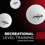STIGA 6-Pack White 1-Star Table Tennis Balls