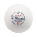 NITTAKU 3-Stars Premium 40+ Table Tennis Balls