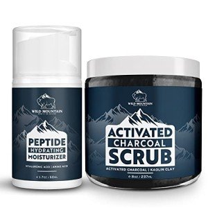 Wild Mountain Men's Skincare Bundle: Scrub & Moisturizer