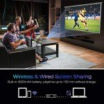AKASO Mini Pocket Projector with WiFi & HDMI