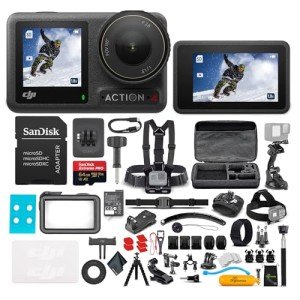 DJI Osmo Action 4 Waterproof 4K Camera Bundle