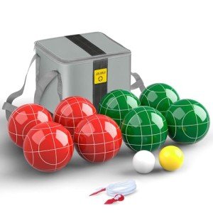 JOLORLY Regulation 107mm Bocce Ball Game Set