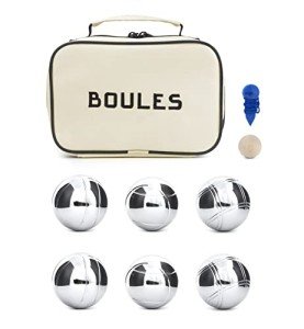 Kikkerland Large Boules Set for Outdoor Fun