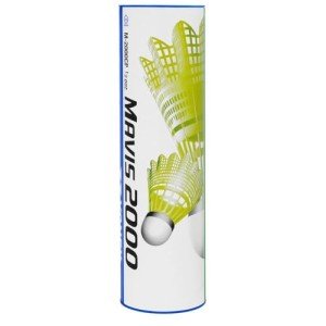 Mavis 2000 Nylon Yellow Shuttlecock - 6 Pack