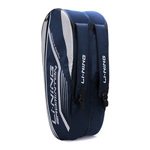 Li-Ning Double Zipper Badminton Kit Bag - Navy/Silver