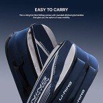 Li-Ning Double Zipper Badminton Kit Bag - Navy/Silver
