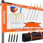 Olybeaka 32ft Badminton & Volleyball Combo Set
