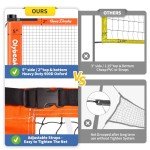 Olybeaka 32ft Badminton & Volleyball Combo Set