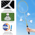 Olybeaka 32ft Badminton & Volleyball Combo Set