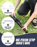 Adjustable Height Sports Net Set with Rackets & Paddles