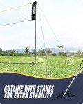 Adjustable Height Sports Net Set with Rackets & Paddles