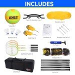 GSE Professional Volleyball & Badminton Combo Set