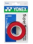 YONEX Super GRAP Overgrip - 3 Pack (Red)