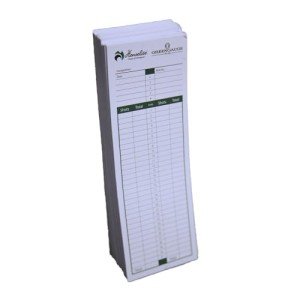 HENSELITE Bowls Score Cards - 100 Pack