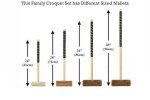 Uber Games 4-Player Nine Wicket Croquet Set