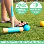GoSports Full Size Croquet Set for Everyone