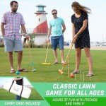 GoSports Full Size Croquet Set for Everyone
