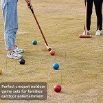 Deluxe 35" Retro Style Croquet Set for Fun