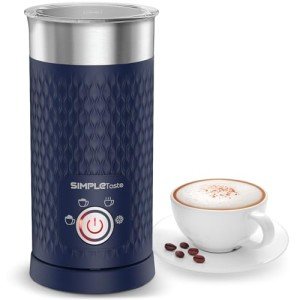 SIMPLETASTE 4-in-1 Electric Milk Frother and Steamer
