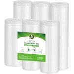 Syntus BPA-Free Vacuum Sealer Bag Rolls, 6 Pack