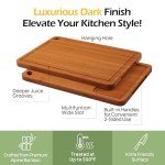 Keechee Bamboo Cutting Board with Juice Grooves