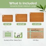 Keechee Bamboo Cutting Board with Juice Grooves