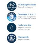 CeraVe Acne Foaming Cleanser with Benzoyl Peroxide