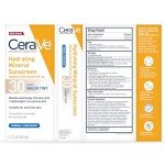 CeraVe Tinted Mineral Sunscreen SPF 30, 1.7 Oz