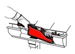 Gutter Getter Cleaning Scoop for Easy Debris Removal