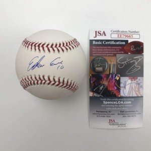 Edwin Encarnacion Autographed Yankees Baseball, JSA COA