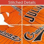 Personalized Stripe Baseball Jersey with Name & Number