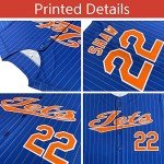 Personalized Stripe Baseball Jersey with Name & Number