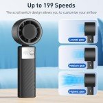 YOSHENMO Portable Turbo Fan - Foldable Mini Design