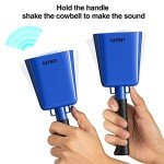LEKATO 8’’ Blue Steel Cow Bell for Events