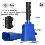 LEKATO 8’’ Blue Steel Cow Bell for Events