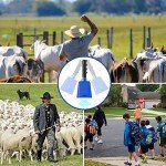LEKATO 8’’ Blue Steel Cow Bell for Events