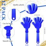 Blue Pom Pom, Hand Clappers & Thunder Sticks - 40 Pcs
