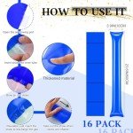 Blue Pom Pom, Hand Clappers & Thunder Sticks - 40 Pcs