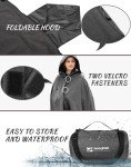 DUKUSEEK Waterproof Hooded Fleece Outdoor Blanket